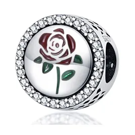 zawieszka-srebro-925-charms-koralik-kwiat-czerwona-roza