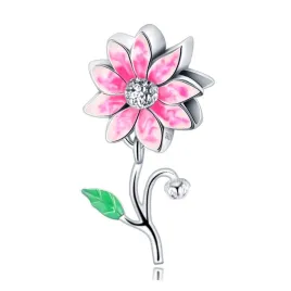 zawieszka-srebro-925-charms-koralik-kwiat-stokrotka