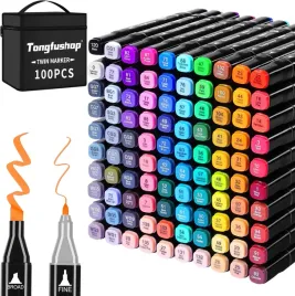 zestaw-szybkoschnacych-markerow-100szt-dwustronne-dual-tip-tongfushop