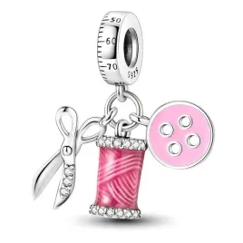 zawieszka-srebro-925-charms-koralik-nozyczki-guzik-nitka