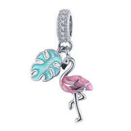 zawieszka-srebro-925-charms-koralik-ptak-flaming-i-lisc-monstery