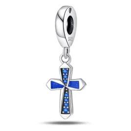 zawieszka-srebro-925-charms-koralik-niebieski-krzyzyk