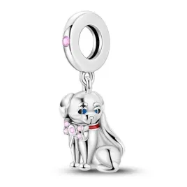 zawieszka-srebro-925-charms-koralik-piesek-z-kokardka