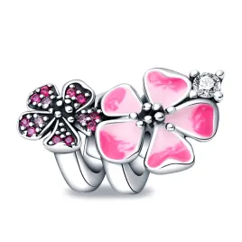 zawieszka-srebro-925-charms-koralik-rozowe-kwiatki