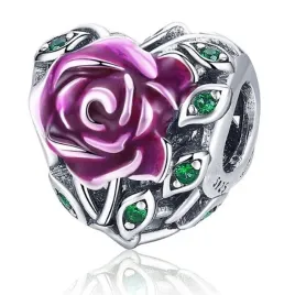 zawieszka-srebro-925-charms-koralik-serce-i-roza