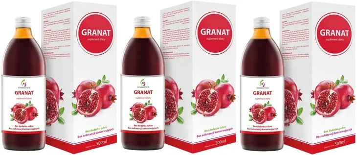 Sok z Granatu 1000ml z witaminą C NATURALNY
