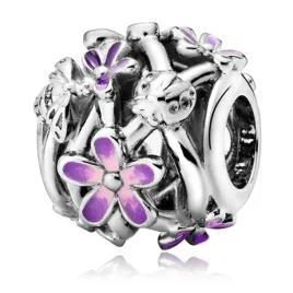 zawieszka-srebro-925-koralik-charms-fioletowe-kwiatki-stokrotki-i-biedronki