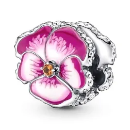 zawieszka-srebro-925-charms-koralik-rozowy-kwiat-bratek
