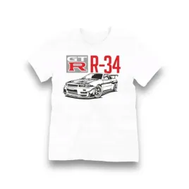 t-shirt-koszulka-motoryzacyjna-nissan-skyline-gtr-r34-biala
