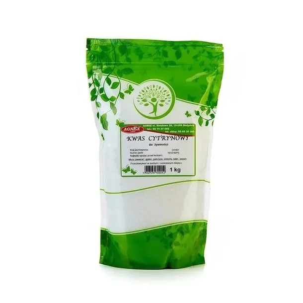 KWAS CYTRYNOWY 1kg KWASEK SPOŻYWCZY CZYSTY E330