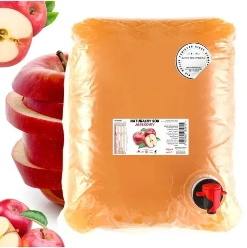 Sok Jabłkowy NFC Naturalny Sok Tłoczony na Zimno Tłocznia Szymanowice 3l
