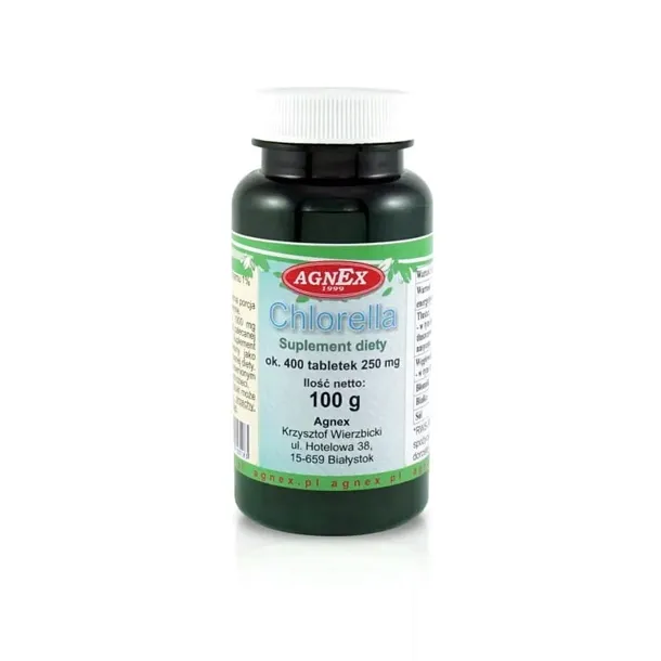 CHLORELLA 100g / ok. 400 TABLETEK ALGI SUPERFOOD