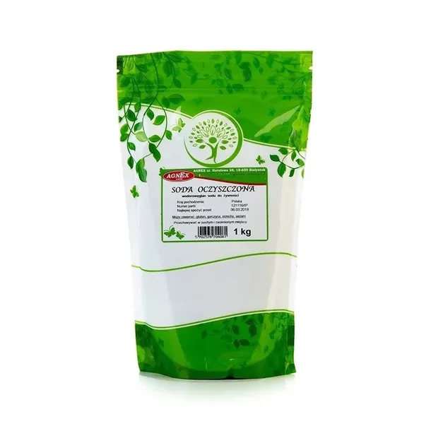 SODA OCZYSZCZANA OCZYSZCZONA WODOROWĘGLAN SODU 1 kg AGNEX