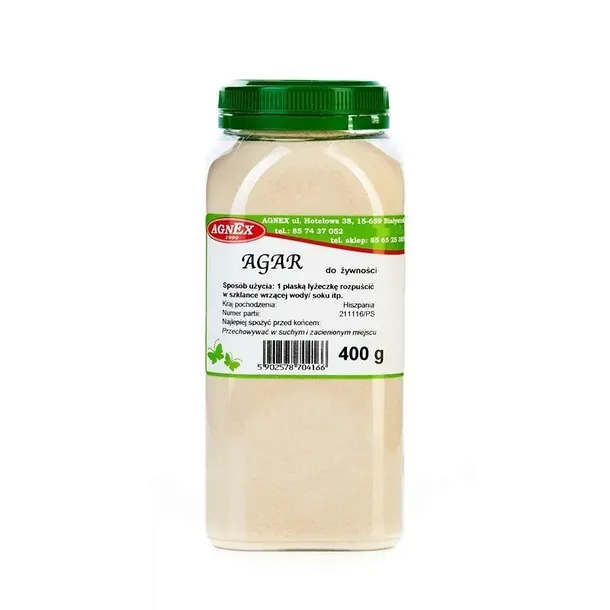 AGAR 400g NATURALNA ŻELATYNA Z ALG DLA WEGAN