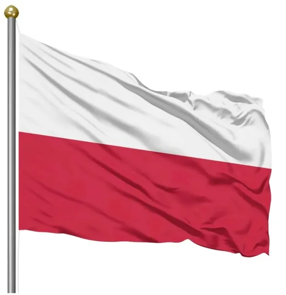 Flaga Polski Polska Narodowa na Maszt 150x90 CM + 3 oczka PRODUCENT