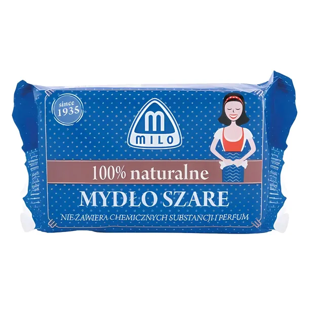 MATTES MILO Mydło Szare w Kostce Naturalne Bez Sztucznych Dodatków 175g