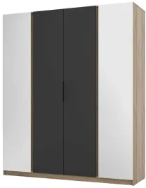 szafa-kaja-2-lustro-2f-szafa-200cm-polki-drazek-czarny-dab-evoke