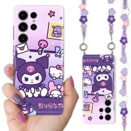 etui-fioletowe-koraliki-do-samsung-s24-ultra-case-kuromi-krolik-top-wzory