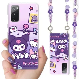 etui-fioletowe-koraliki-do-samsung-s20fe-5g-case-kuromi-krolik-top-wzory
