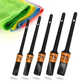 5x-pedzle-pedzelki-detailingowe-zestaw-do-czyszczenia-sciereczka-zestaw