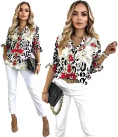 bluzka-damska-koszula-luzna-elegancka-wzorzysta-dekolt-guziki