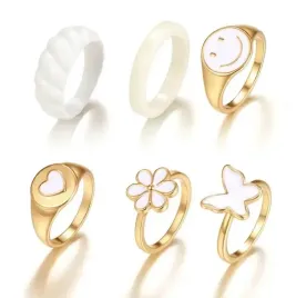 zestaw-pierscionkow-zlotych-motyl-serce-usmiech