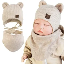 komplet-dzieciecy-podwojny-czapka-bawelniana-apaszka-wiosna-jesien-48-50