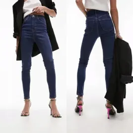 spodnie-granatowe-rurki-wysoki-stan-topshop-w28-l32-32730