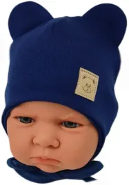 czapka-niemowleca-wiazana-przejsciowa-wiosna-jesien-48-50-granatowa