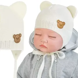 czapka-czapeczka-niemowleca-dla-niemowlaka-z-uszami-wiosna-jesien-38-40