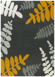 200x290-cm-tani-ciemny-szary-dywan-luna-zolty-roslinny-wzor-paprocie