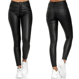 damskie-spodnie-modelujace-woskowane-skora-push-up