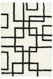 dywan-shaggy-do-salonu-miekki-kremowy-granatowy-linie-boho-60x100-cm