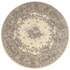 okragly-dywan-welniany-isfahan-agnella-dafne-alabastrowy-sr-160-cm