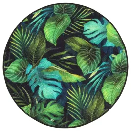 sr-150-cm-okragly-dywan-monstera-liscie-palmy-piekna-butelkowa-zielen