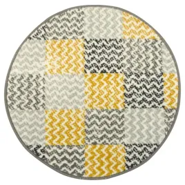 sr-100-cm-okragly-dywan-luna-szary-miodowy-musztardowy-patchwork-zygzak