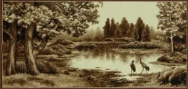 dywan-na-sciane-makatka-czaple-bezowa-brazowa-jak-obraz-weltom-100x210-cm