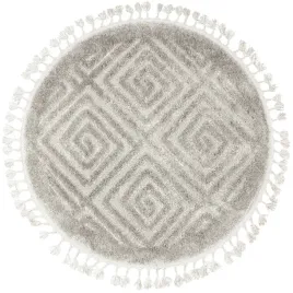 dywan-okragly-szary-do-salonu-sypiani-fredzle-boho-berber-3d-sr-160-cm