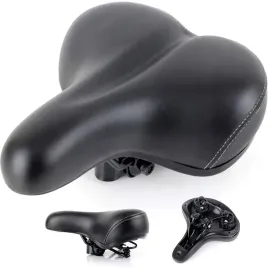 siodelko-rowerowe-klasyczne-wygodne-komfortowe-na-sprezynach-czarne