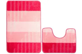 komplet-2-cz-rozowe-podgumowane-dywaniki-do-wc-pod-prysznic-vic-w-paski