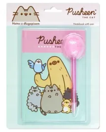 pusheen-notes-pametnik-dlugopis-z-pomponem-40-kartek