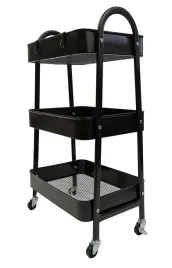 wozek-metalowy-organizer-mobilny-stolik-3-poziomy-blokada-kolek-79cm-czarny