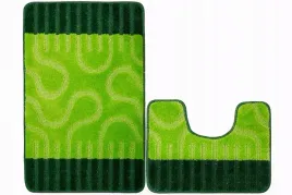 komplet-2-cz-miekkie-antyposlizgowe-dywaniki-ronda-zielone-w-paski