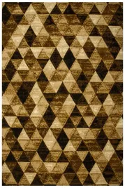 dywan-geometryczny-trojkaty-braz-bez-krem-geste-runo-super-rose-120x170-cm