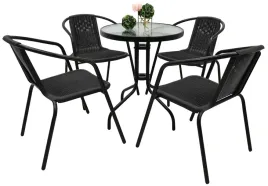 zestaw-mebli-ogrodowych-taras-na-balkon-stol-fi60-4x-krzesla-loretto-czarny