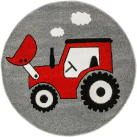 dywan-okragly-dla-chlopca-czerwony-traktor-miekkie-runo-lima-sr-100-cm