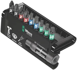 wera-bit-check-10-impaktor-1-zestaw-bitow-1-4-ph-pz-tx-hx-25mm-w-kasecie