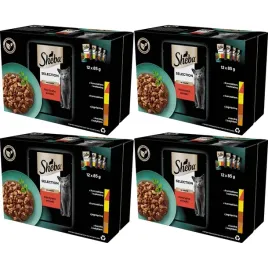 mokra-karma-dla-kota-sheba-mix-smakow-48x85g