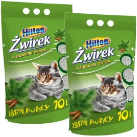 zwirek-dla-kota-hilton-bentonit-zbrylajacy-lesny-2x10l