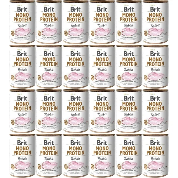 Brit Mono Protein Rabbit karma mokra 24x400g